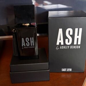 Ash Black and Gold Perfume Bottle
